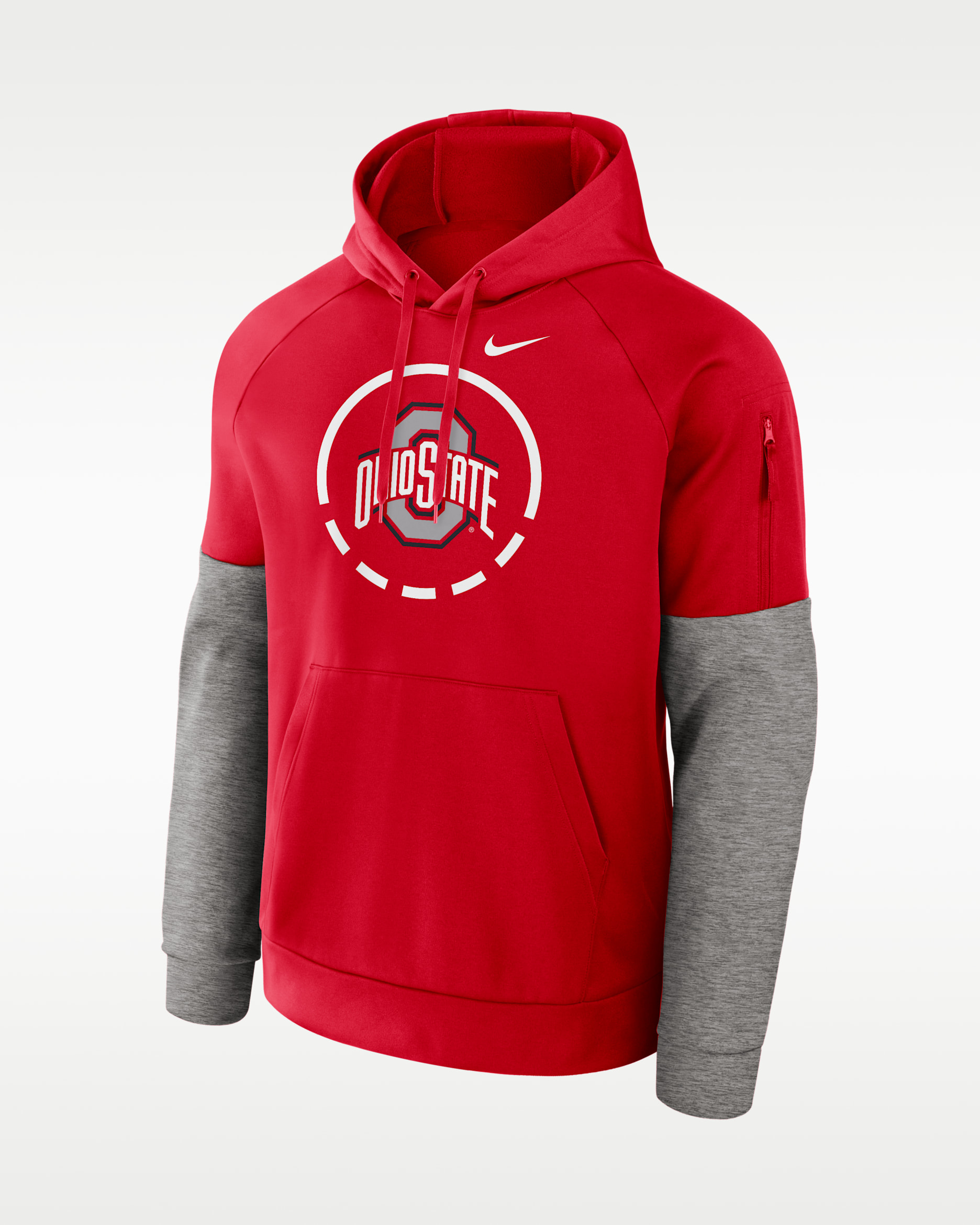 Ohio State Primetime Men's Nike Therma-FIT College Pullover Hoodie